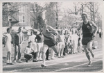 Man Running Towards High Jump, circa 1960