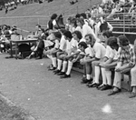 Soccer Team Members Watching the Game, 1974