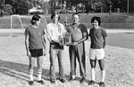 Varsity Soccer Tri-Captains Receiving Special Merit Award, 1974