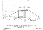X-Section of Dam at Lynchburg College Lake Showing Discharge Culvert, 2 June 1938 by unknown