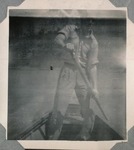 Gay Morrow in College Boat on Campus Dat, 1943