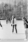 Skating on College Lake, January 1978