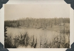 College Lake Opposite Campus, 1940