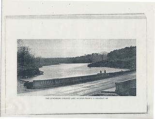 Lynchburg College Lake, April 1935