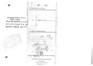 Lynchburg Clerk's Office Receipt, 6 February 1934